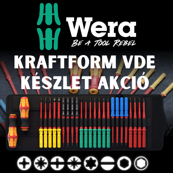 Wera - Ez az egyik legnépszerűbb készlet az elektromos szakemberek között – most akciósan!